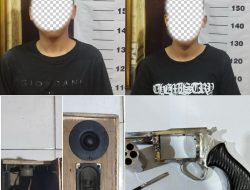 Gerak cepat, polres metro Polda Lampung amankan dua pelaku pengancaman bersenjata api rakitan