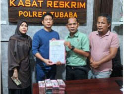 Sat reskrim polres tulang bawang Barat kembalikan uang Rp 300 juta kepada korban. hasil kejahatan